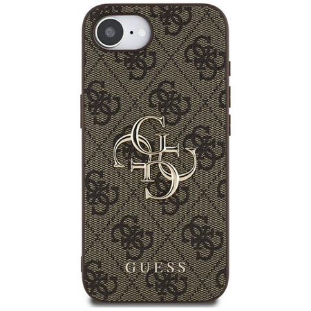 Guess 4G Big Logo - Coque pour iPhone 16e (marron)