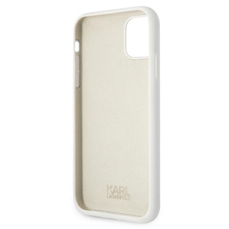Karl Lagerfeld Choupette Head szilikon - iPhone 11 tok (fehér)
