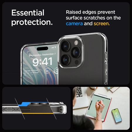 Spigen Ultra Hybrid - tok iPhone 15 Pro készülékhez (Frost Clear)