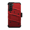 ZIZO BOLT Series - Armored case for Samsung Galaxy S22+ with 9H glass for screen + holder with stand (red)