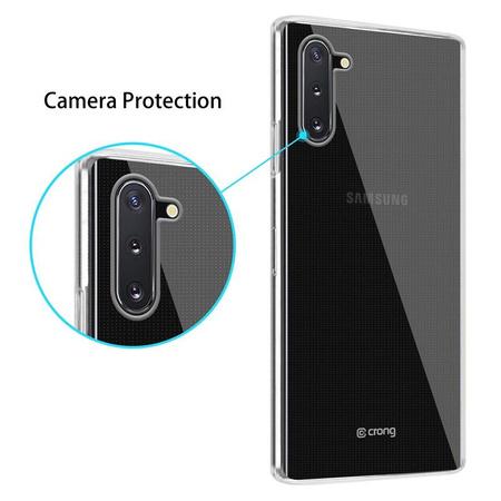 Crong Crystal Slim Cover - Étui pour Samsung Galaxy Note 10 (Transparent)