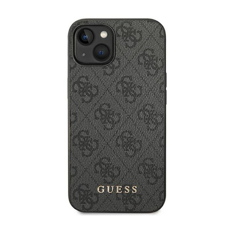 Guess 4G Metal Gold Logo - pouzdro pro iPhone 14 (šedé)