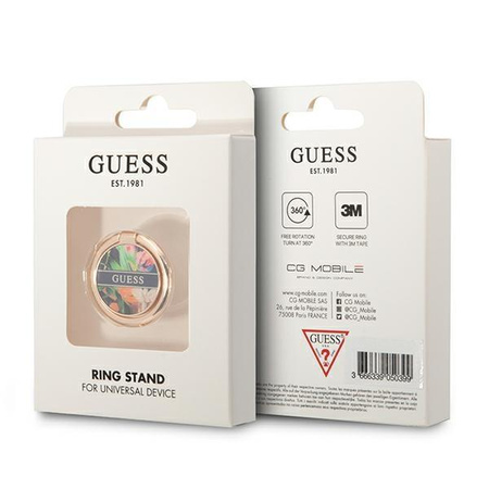 Guess Ring Stand Flower- Magnetyczny uchwyt na palec do telefonu (Blue)