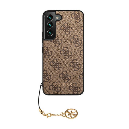 Kolekce Guess 4G Charms - pouzdro pro Samsung Galaxy S23+ (hnědé)