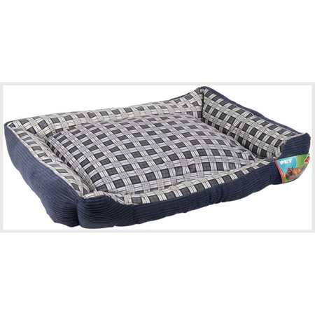 Soft couch bed for dog 90 x 70 x 20 cm roz. XL (navy blue)