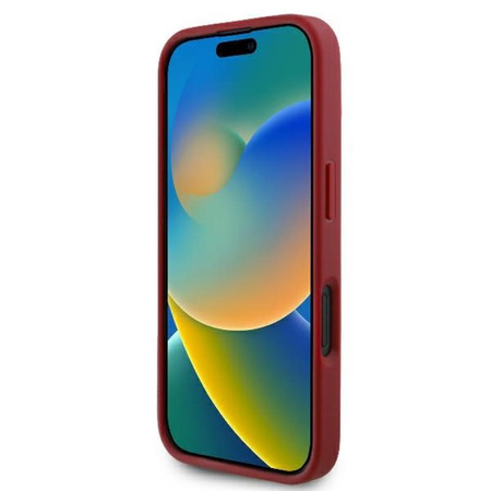 Karl Lagerfeld Gesteppte Signatur - iPhone 16 Tasche (rot)