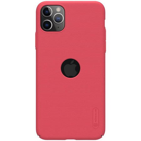 Nillkin Super Frosted Shield - Coque Apple iPhone 11 Pro Max avec découpe logo (Rouge vif)