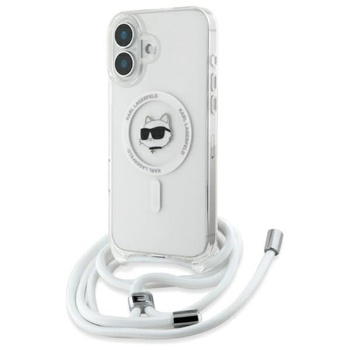 Karl Lagerfeld IML Choupette Head & Cord MagSafe - Hülle für iPhone 16 (transparent)