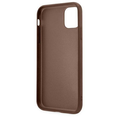 Guess 4G Metal Gold Logo – Etui iPhone 11 (brązowy)