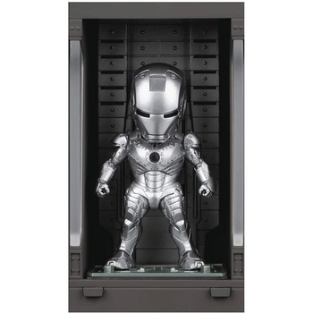 Avengres - Iron Man Mark II mit Hall of Armor Sammelfigur (silber)