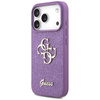 ETUI DO IPHONE 17 PRO GUESS GLITTER ORYGINALNE FIOLETOWE BROKATOWE MODNE