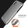 Obliq Slim Meta - Coque pour iPhone Xs / X (Argent satiné)
