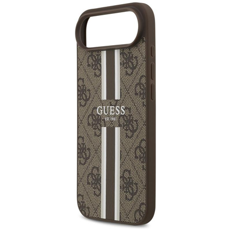 Guess 4G Printed Stripes MagSafe - Hülle iPhone Air (braun)