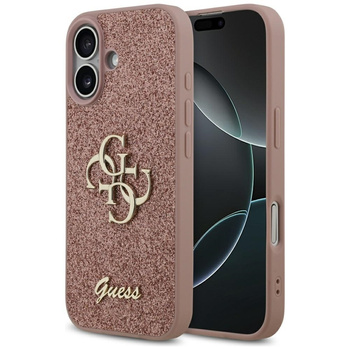 Guess Fixed Glitter Big 4G - Case iPhone 17 (pink)