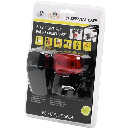 Dunlop - Jeu de feux de vélo LED avant et arrière