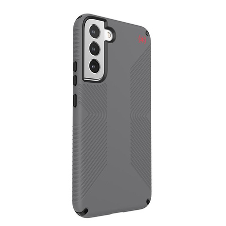 Speck Presidio2 Grip - Etui Samsung Galaxy S22+ z powłoką MICROBAN (Graphite Grey/Black)