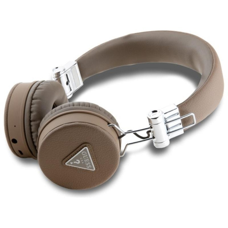 Guess Grained Classic Round Shape - ENC Bluetooth drahtloser In-Ear-Kopfhörer (braun)