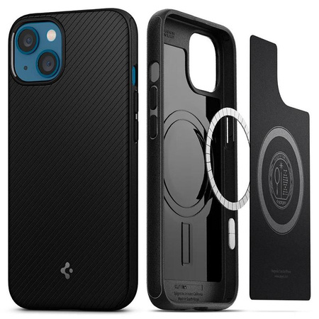 Spigen Mag Armor MagSafe - étui pour iPhone 13 (Noir mat)
