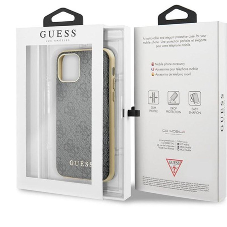 Guess 4G Charms Collection - Coque pour iPhone 11 (gris)