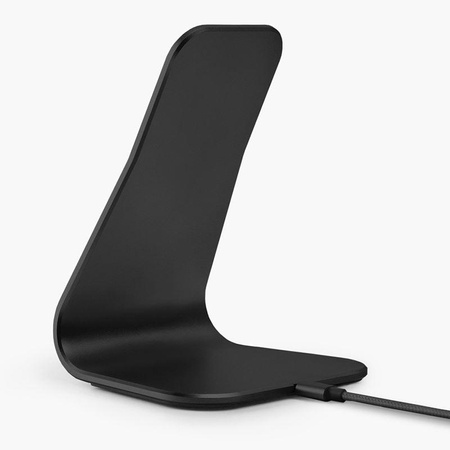 XVIDA (POWER 2) vezeték nélküli töltő asztali állvány - Qi 7.5W induktív töltő asztali töltő, alumínium (fekete)