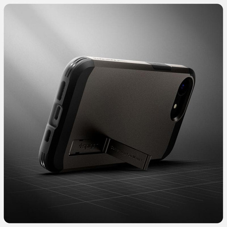 Spigen Tough Armor MagSafe - tok iPhone 16e készülékhez (Gunmetal)