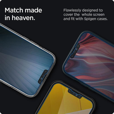 Spigen Glas.TR Slim - Szkło hartowane z filtrem prywatyzującym do iPhone 14 / iPhone 13 Pro / iPhone 13