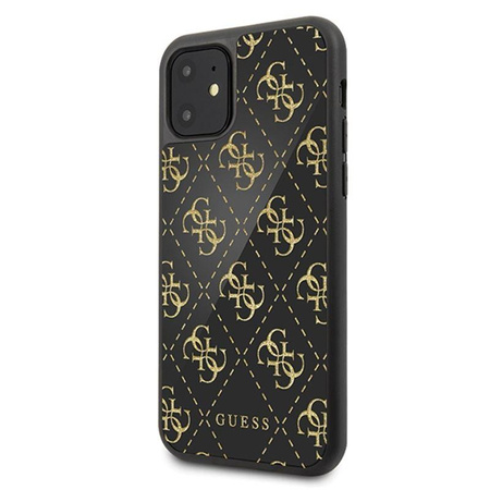 Guess Double Layer Glitter Case Peony G - Coque iPhone 11 (Noir)