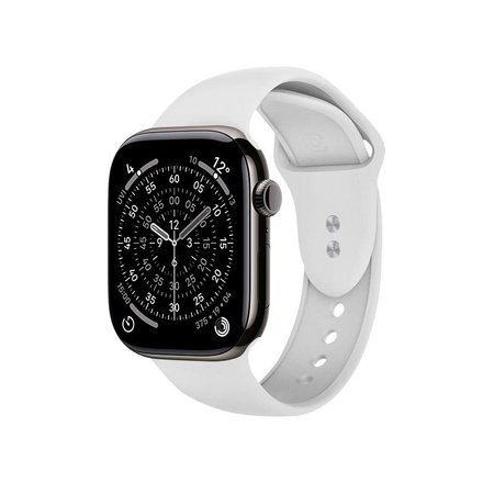 Crong Liquid - Pasek do Apple Watch 38/40/41/42 mm (biały)