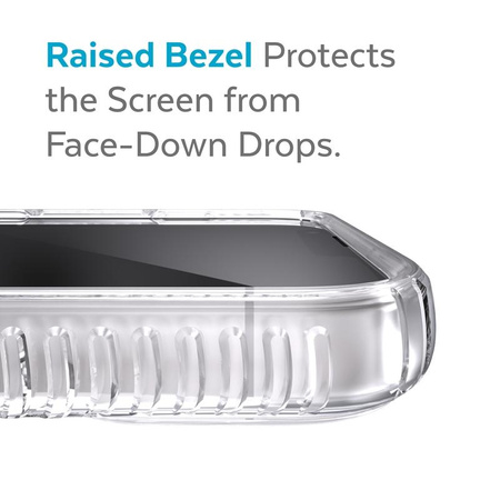 Speck Presidio Perfect-Clear with Grips - iPhone 13 Case with MICROBAN Coating (Clear)