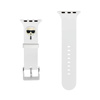 Karl Lagerfeld Silikonový řemínek Karl Head pro Apple Watch 38/40/41 mm (bílý)