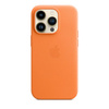Apple Leather Case - Étui en cuir avec MagSafe pour iPhone 14 Pro (Orange)
