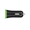 Budi - Autoladegerät 2x USB, 17W + Lightning Kabel (Schwarz)