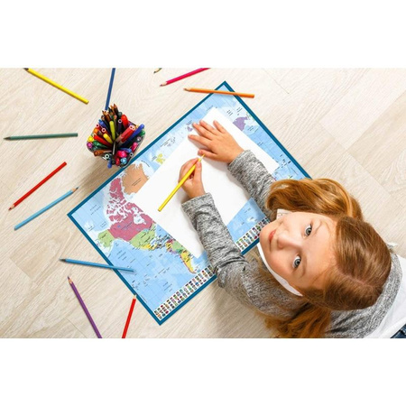 Tapis de table / bureau Carte du monde