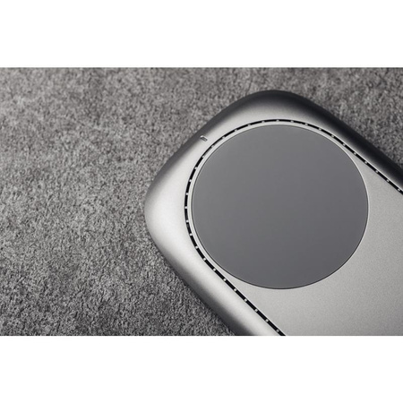 Moshi Sette Q - Duales drahtloses induktives Qi-Ladegerät für iPhone und Android (Nordisches Grau)
