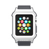 Incipio Octane Strap - Páncélozott szíj Apple Watch-hoz, 38/40/41 mm-es tok (fehér/szürke)