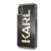 Karl Lagerfeld Logo Karl - pouzdro pro iPhone Xs / X (zlaté třpytivé)