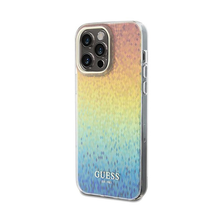 Guess IML Faceted Mirror Disco Iridescent - iPhone 13 Pro Max Tasche (Iridescent)