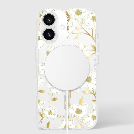Kate Spade New York Protective Gems MagSafe - étui pour iPhone 16 (Sunshine Floral)