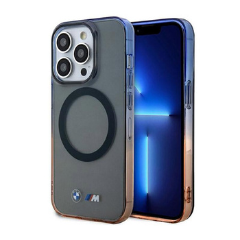 BMW Gradient Bumper MagSafe - Schutzhülle für iPhone 14 Pro (Grau)