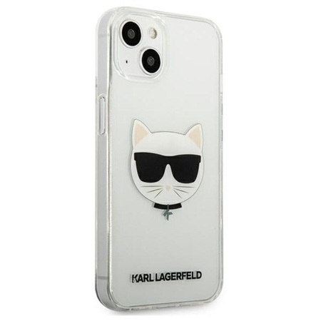 Karl Lagerfeld Choupette Head - iPhone 13 Mini tok (átlátszó)