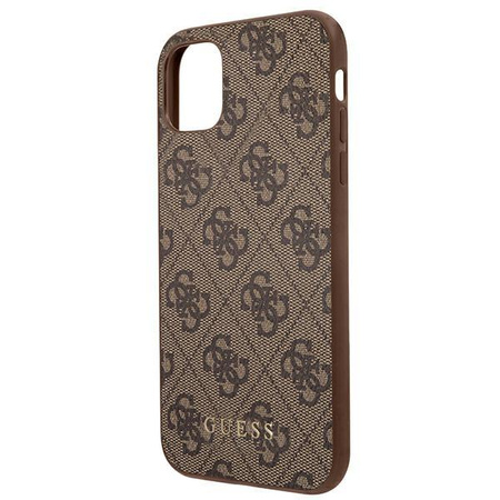 Guess 4G Metal Gold Logo - Coque iPhone 11 Pro (marron)