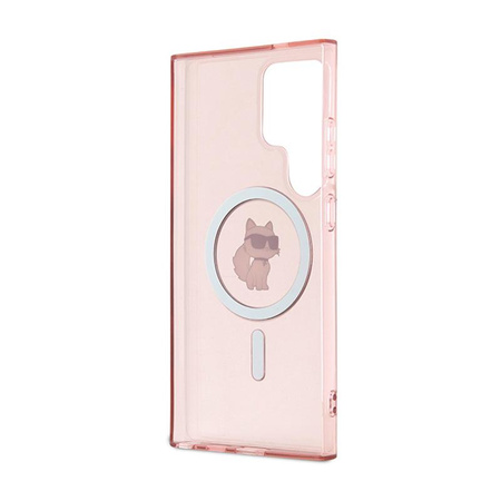 Karl Lagerfeld IML Choupette MagSafe - Hülle für Samsung Galaxy S24 Ultra (Rosa)