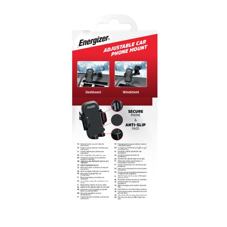 Energizer Classic - Support de voiture universel pour téléphones 4"-7" (Noir)