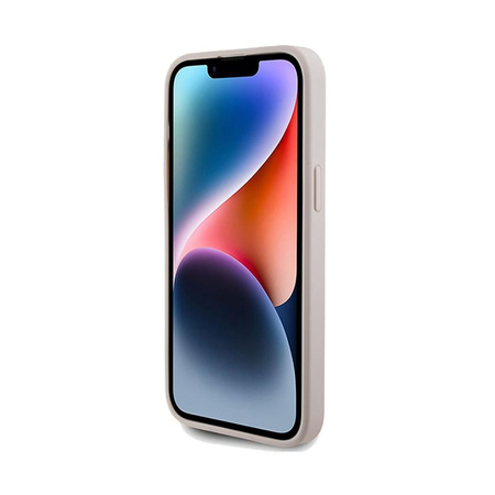 Guess 4G Bottom Stripe Collection - pouzdro pro iPhone 15 Pro Max (růžové)
