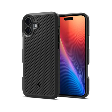 Spigen Core Armor - Coque pour iPhone 16 (Noir mat)