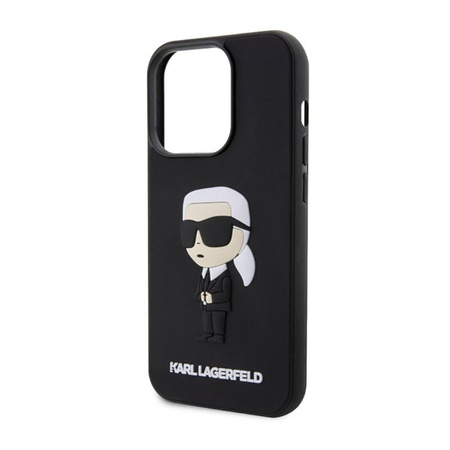 Karl Lagerfeld 3D Rubber NFT Ikonik - iPhone 14 Pro Max Case (Black)