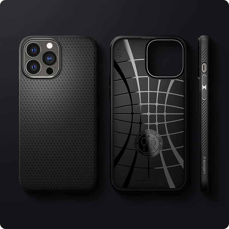 Spigen Liquid Air - Coque pour iPhone 13 Pro Max (Noir)