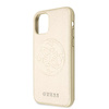 Guess Saffiano 4G Circle Logo - Coque iPhone 11 (Or)