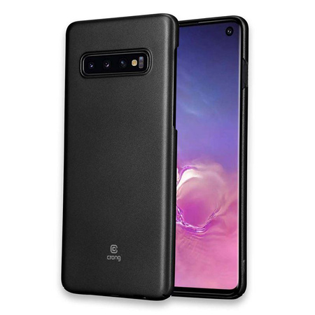 Crong Smooth Skin - Etui Samsung Galaxy S10+ (czarny)