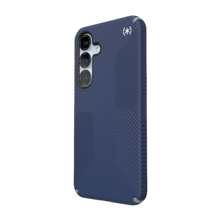 Speck Presidio2 Grip Magnet - Étui MagSafe Samsung Galaxy S25+ / 24+ (Bleu côtier/Gris poussière/Blanc)